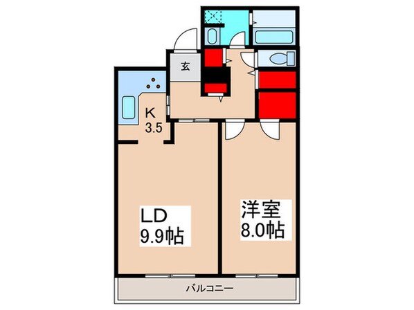 トルナーレ日本橋浜町（17階）の物件間取画像